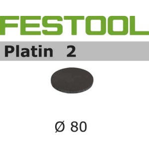 Šlif. popierius eksc. šlifuokliui Platin 2; 80 mm; S2000; 15 vnt.