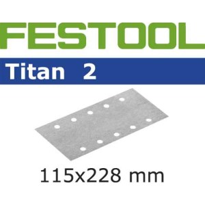 Šlif. popierius vibro šlifuokliui Titan 2; 115x228 mm; P100; 100 vnt.
