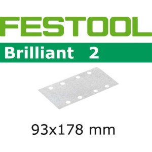 Šlif. popierius vibro šlifuokliui Brilliant 2; 93x178 mm; P120; 100 vnt.