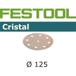 Šlif. popierius eksc. šlifuokliui Cristal; 125 mm; P120; 10 vnt.
