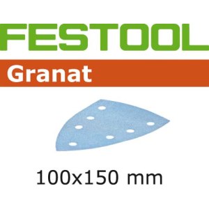 Šlif. popierius delta šlifuokliui Granat; 100x150 mm; P60; 50 vnt.