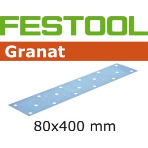 Šlif. popierius vibro šlifuokliui Granat; 80x400 mm; P320; 50 vnt.