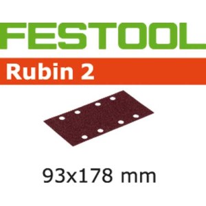 Šlif. popierius vibro šlifuokliui Rubin2; 93x178 mm; P180; 10 vnt.