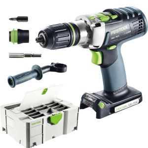 Smūginis suktuvas-gręžtuvas Festool PDC 18/4 Li-Basic; 18 V (be akumuliatoriaus ir pakrovėjo)