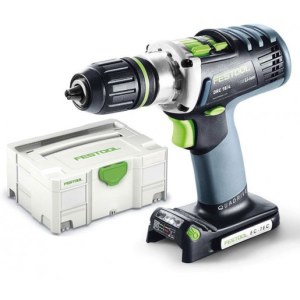 Suktuvas-gręžtuvas Festool DRC 18/4 Li-Basic; 18 V (be akumuliatoriaus ir pakrovėjo)