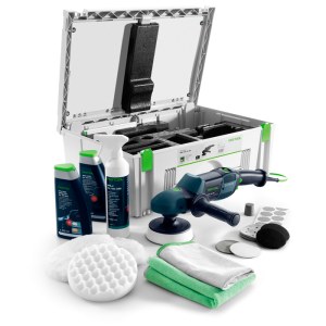 Poliruoklis Festool RAP 150-14 FE-Set Automotive + priedai