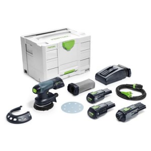 Ekscentrinis šlifuoklis Festool ETSC 125 Li 3,1 I-Set; 18 V; 2x3,1 Ah akum.