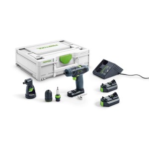 Suktuvas-gręžtuvas Festool TXS 2,6-Set 10,8 V; 2x2,6 Ah akum.