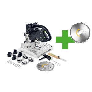 Skersinio pjovimo staklės Festool SYMMETRIC SYMC 70 EB-Basic Mt Edt; 2x18 V (be akumuliatoriaus ir pakrovėjo)