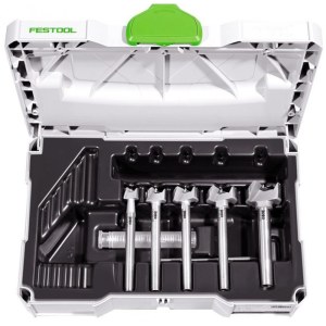 Furnitūros skylių grąžtų komplektas Festool ZOBO WD C SET5 15-35 S2