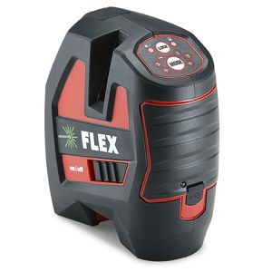 Kryžminis lazerinis nivelyras Flex ALC 3/1-G; 3,7 V; 2,0 Ah akum.