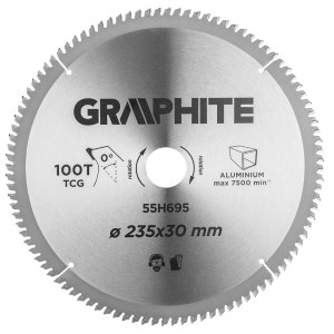 Pjovimo diskas aliuminiui Graphite 55H695; 235x30 mm