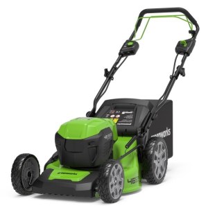 Akumuliatorinė savaeigė vejapjovė Greenworks GD24X2LM46SP4K44x; 2x24 V; 4x4,0 Ah akum.