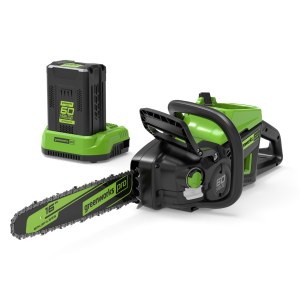 Grandininis pjūklas Greenworks GD60CS40K4; 60 V; 1x4,0 Ah akum.; 40 cm juosta