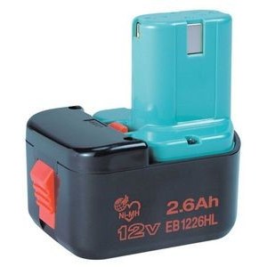 Akumuliatorius Hitachi EB1226HL 12 V; 2,6 Ah; Ni-MH