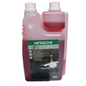 Alyva dvitakčiams varikliams kuro mišinio maišymui Hitachi; 1 l (su dozatoriumi)
