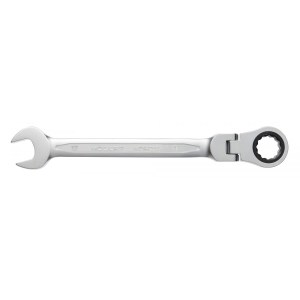 Kombinuotas raktas su terkšle Hogert HT1R059; 19 mm