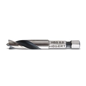 Grąžtas medienai Hogert HT6D348; 1/4''; 8,0x60 mm