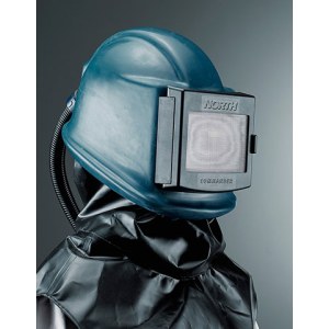 Apsauginis šalmas darbui su smėliasrove Honeywell Commander