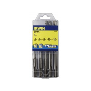 Grąžtų komplektas Irwin SDS-plus; 5-12 mm; 5 vnt.