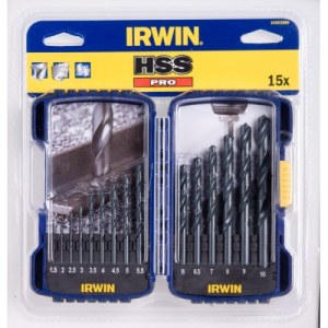 Grąžtų rinkinys Irwin HSS Pro; 1,5-10 mm 