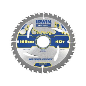 Pjovimo diskas medienai Irwin; 165x2,4x30,0 mm; Z40 
