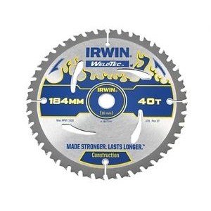 Pjovimo diskas medienai Irwin; 184x2,4x16,0 mm; Z40 