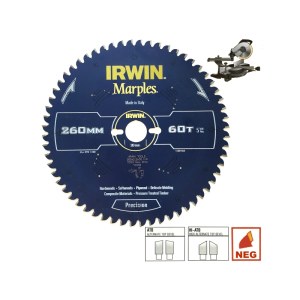 Pjovimo diskas medienai Irwin Marples; 254x2,5x30,0 mm; Z60 