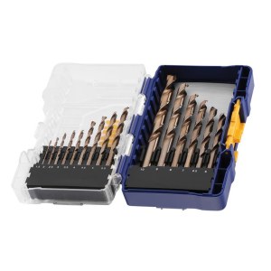 Grąžtų komplektas metalui Irwin HSS Cobalt; 1,5-10 mm; 15 vnt.