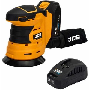 Ekscentrinis šlifuoklis JCB 18OS-2XB-E; 18 V; 1x2,0 Ah akum.