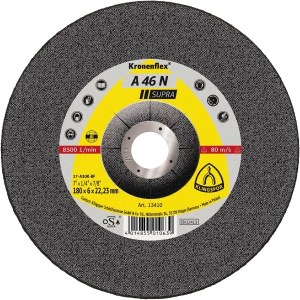 Šlifavimo diskas Klingspor A 46 N Supra; 180x6x22,23 mm; 10 vnt.