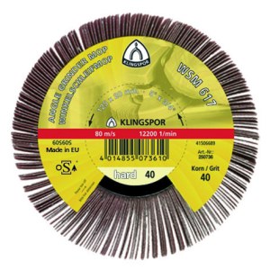Žiedlapinis šlifavimo diskas Klingspor 277020; 125x20 mm; G80; 2 vnt.