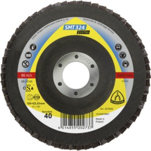 Vėduoklinis šlifavimo diskas Klingspor 321645; 115x22,23 mm; G40; 10 vnt.