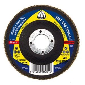 Vėduoklinis šlifavimo diskas Klingspor 321707; 125x22,23 mm; G60; 10 vnt.