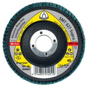 Vėduoklinis šlifavimo diskas Klingspor 322822; 125x22,23 mm; G60; 10 vnt.