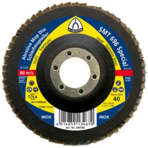 Vėduoklinis šlifavimo diskas Klingspor 322853; 125x22,23 mm; G60; 10 vnt.