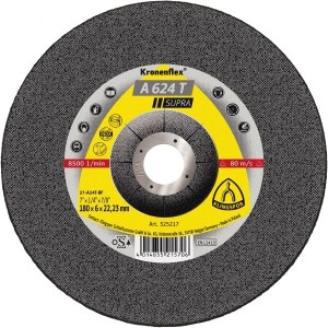 Šlifavimo diskas Klingspor A 624 T Supra; 230x6x22,23 mm; 10 vnt.