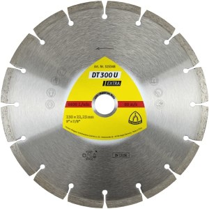Deimantinis pjovimo diskas Klingspor DT 300 U Extra; 125x1,6x22,23 mm