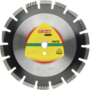 Deimantinis pjovimo diskas Klingspor DT 350 AB Extra; 350x25,4 mm
