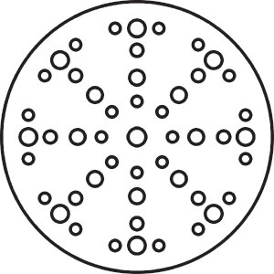 Šlifavimo popierius Klingspor PS 33 CK; GLS74; 150 mm; P80; 100 vnt.