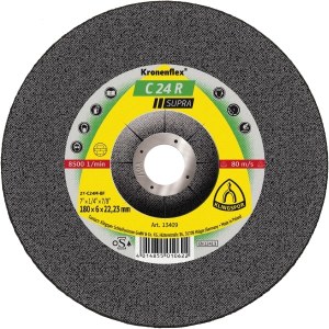 Šlifavimo diskas Klingspor C 24 R Supra; 125x6x22,23 mm; 10 vnt.