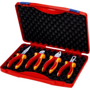 Replių komplektas darbui su įtampa Knipex 002015 VDE; 4 vnt.