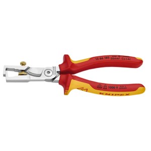 Laidų valymo replės Knipex 1366180; VDE; 180 mm
