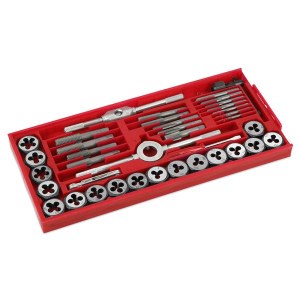 Sriegiklių ir sriegpjovių rinkinys Kreator KRT001140; 40 vnt.