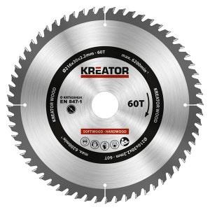 Pjovimo diskas medienai Kreator KRT020424; 216x30x2,2 mm