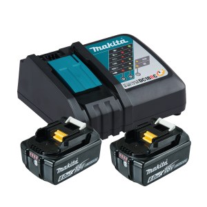 Priedų rinkinys Makita Powerpack; 18V; 2x6,0 Ah + DC18RC 