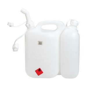 Bakelis kurui laikyti Makita 949000035 , baltas (5l) + tepimo alyvos bakelis (2,5l)