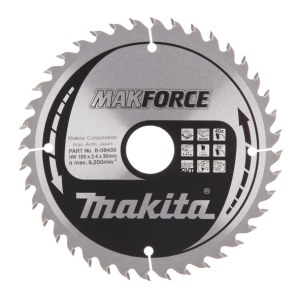 Pjovimo diskas medienai Makita; 165x2,4x30,0 mm; Z40; 20°