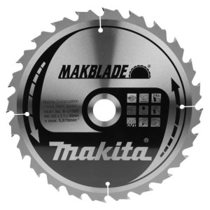 Pjovimo diskas medienai Makita; 260x2,3x30,0 mm; Z24; 20° (ekspozicinė prekė)