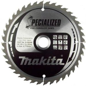 Pjovimo diskas medienai Makita; 165x1,6x20,0 mm; Z40; 18°  